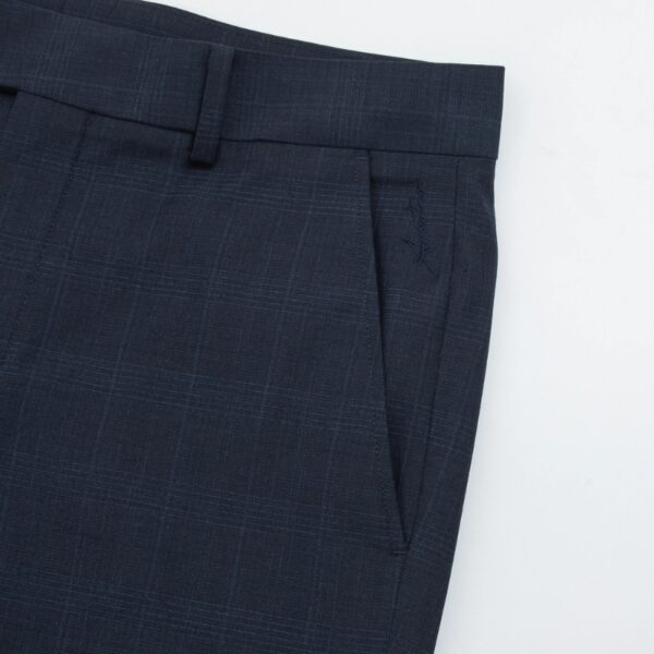 Quần âu xanh kẻ nam