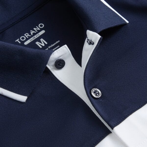 n13 Áo polo can phối thêu logo đại bàng KING001