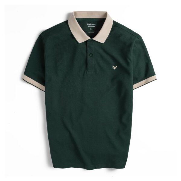 n41 Áo Polo trơn bo kẻ KING004