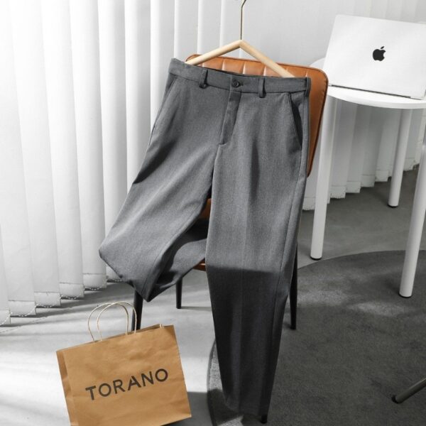 q8 Quần âu slimfit trơn cạp điều chỉnh QNA001